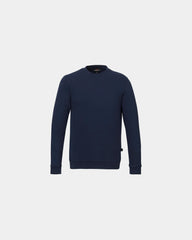 Custom cotton French terry men's crew sweatshirt - Polo Blue (570)