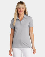 Custom pima cotton women's polo wrinkle-resistant shirt - Light Grey Heather