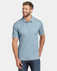 Custom moisture-wicking heather polo for teams - Allure Heather