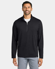 Custom lightweight 1/4-zip pullover for teams - Black