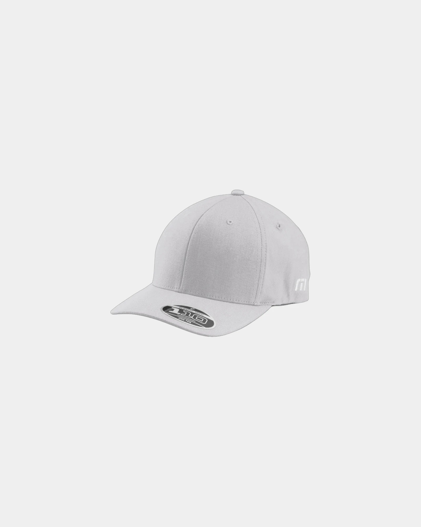 Custom cotton blend solid cap with snapback closure - Light Heather Grey