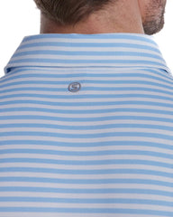 Custom striped polo shirt for men, breathable comfort - 1