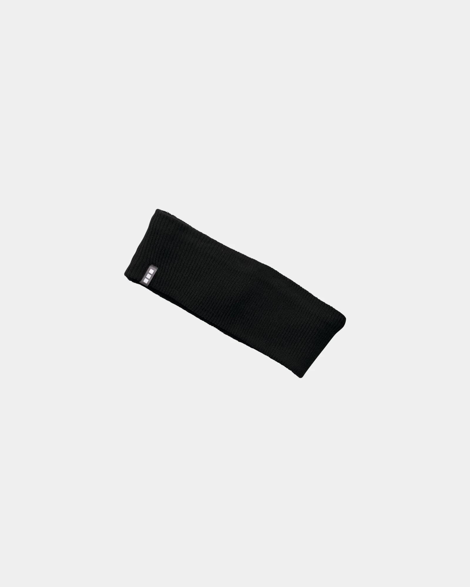 Custom knit headband for team workouts and travel - Black (995)