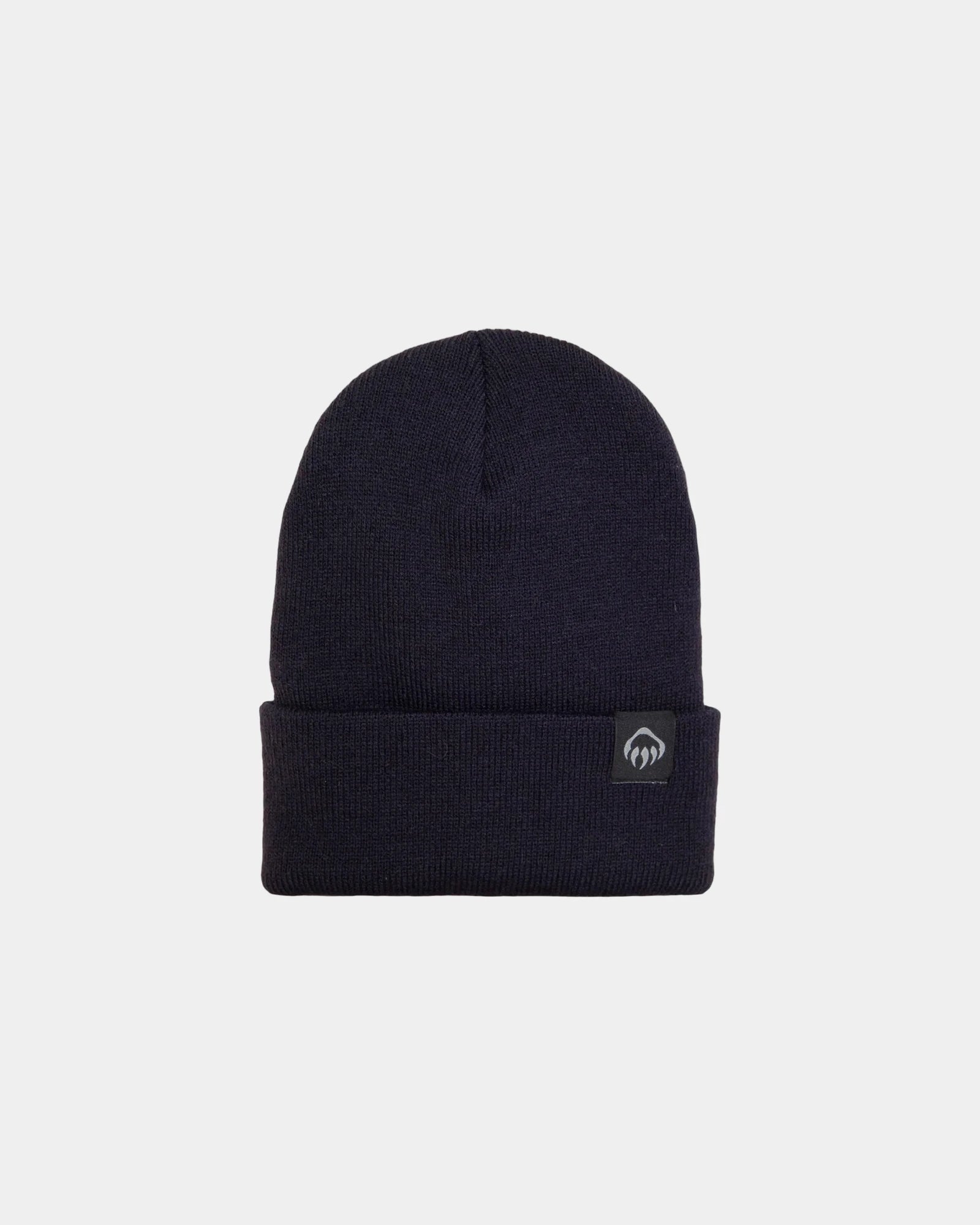Custom knit watch beanie with embroidered logo cuff - Dark Navy (410)