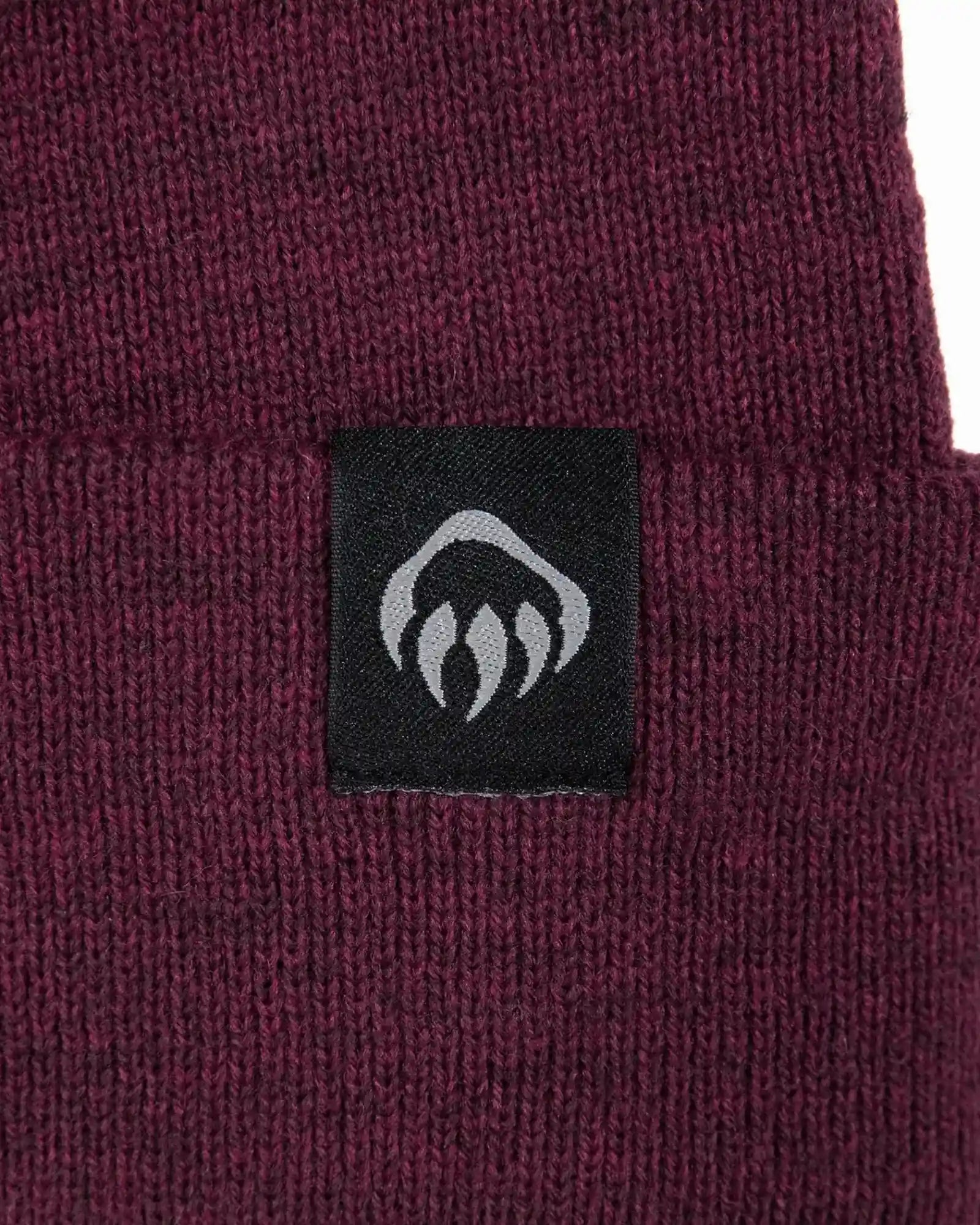Custom knit watch beanie with embroidered logo cuff - 3