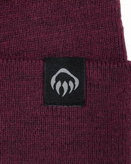 Custom knit watch beanie with embroidered logo cuff - 3