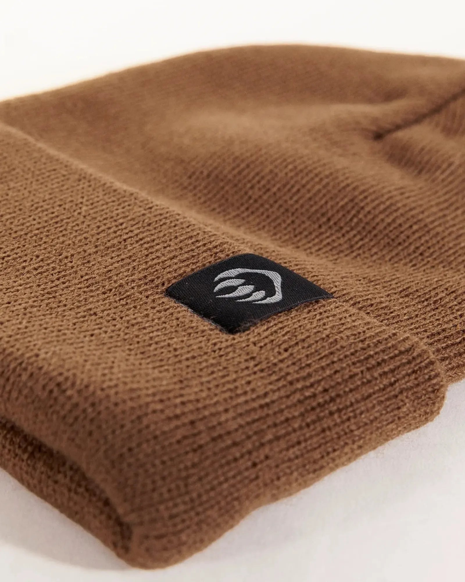 Custom knit watch beanie with embroidered logo cuff - 7