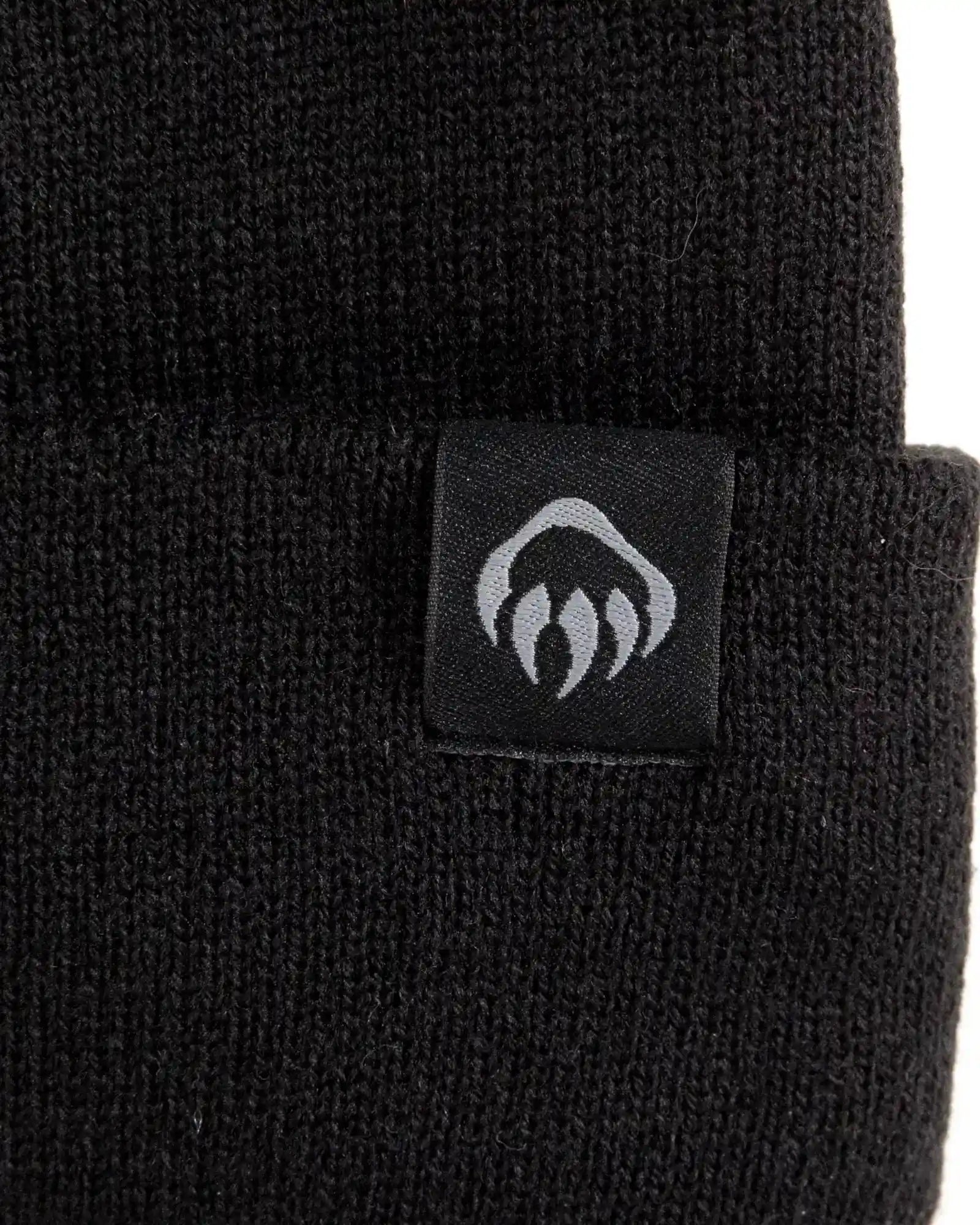 Custom knit watch beanie with embroidered logo cuff - 1