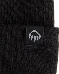 Custom knit watch beanie with embroidered logo cuff - 1