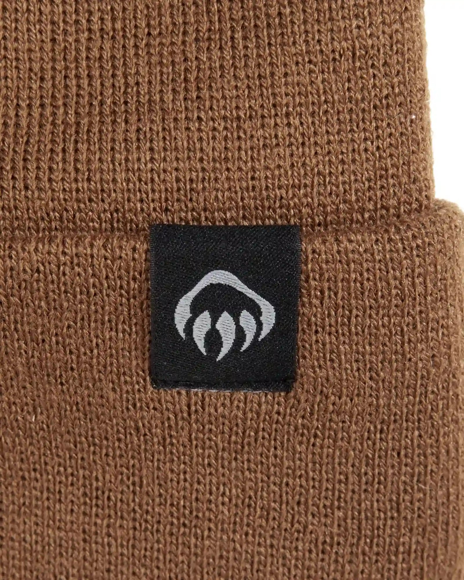 Custom knit watch beanie with embroidered logo cuff - 6