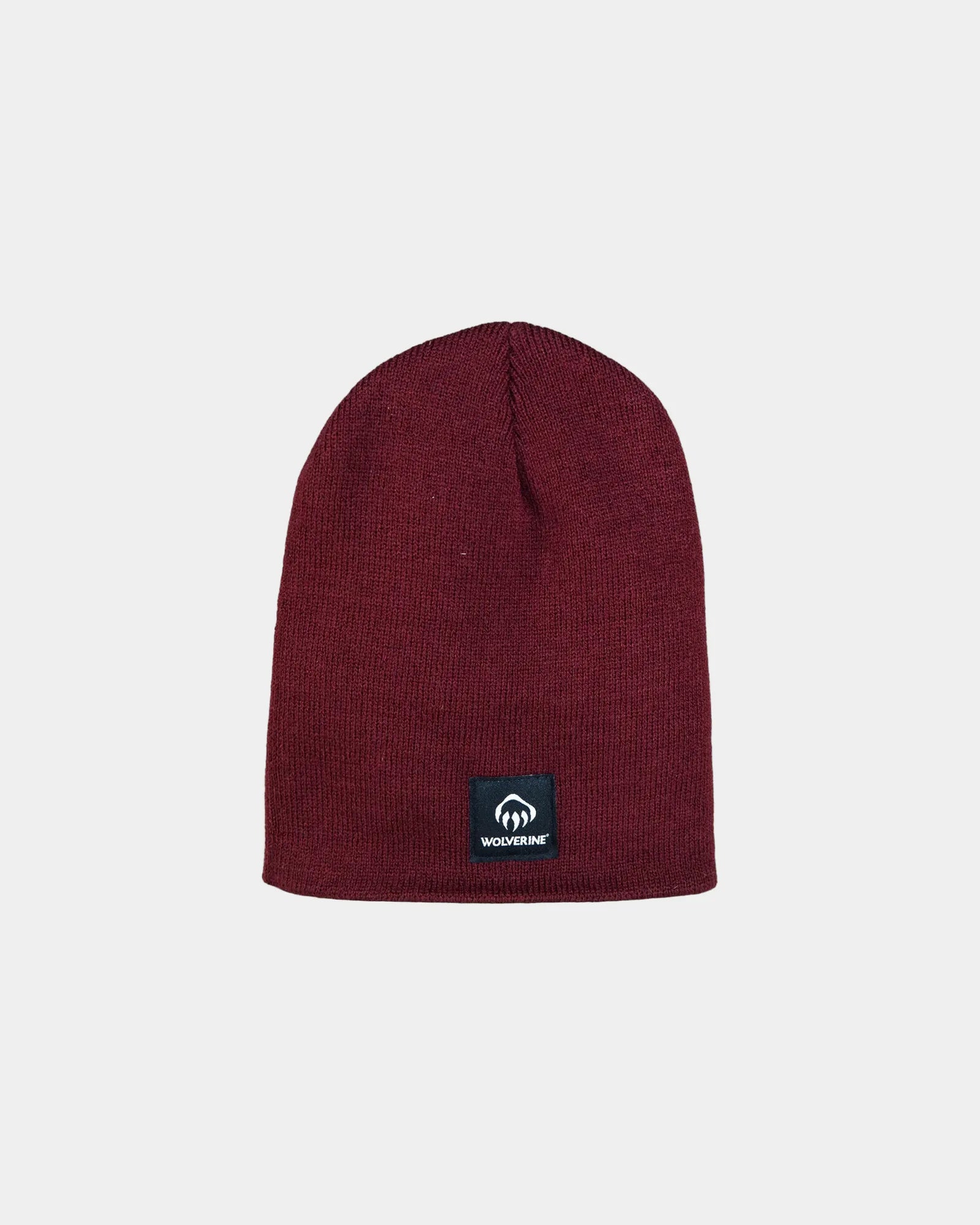 Custom acrylic knit work beanie for teams - Burgundy (386)