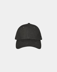 Custom cotton canvas 6-panel cap with snapback closure - Onyx (001)