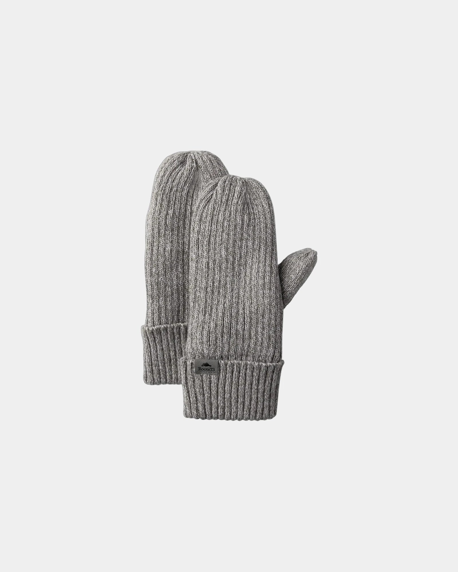 Custom knit mittens Woodland acrylic rib-knit mitts - Grey Mix (931)