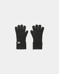 Custom knit texting gloves with touchscreen fingertips - Black (995)