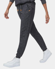 Custom organic cotton Tentree Bamone sweatpants - Ten Meteorite Black Space Dye (895)
