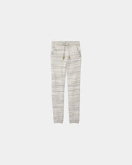 Custom organic cotton Tentree Bamone sweatpants - Ten Hi Rise Grey Space Dye (888)