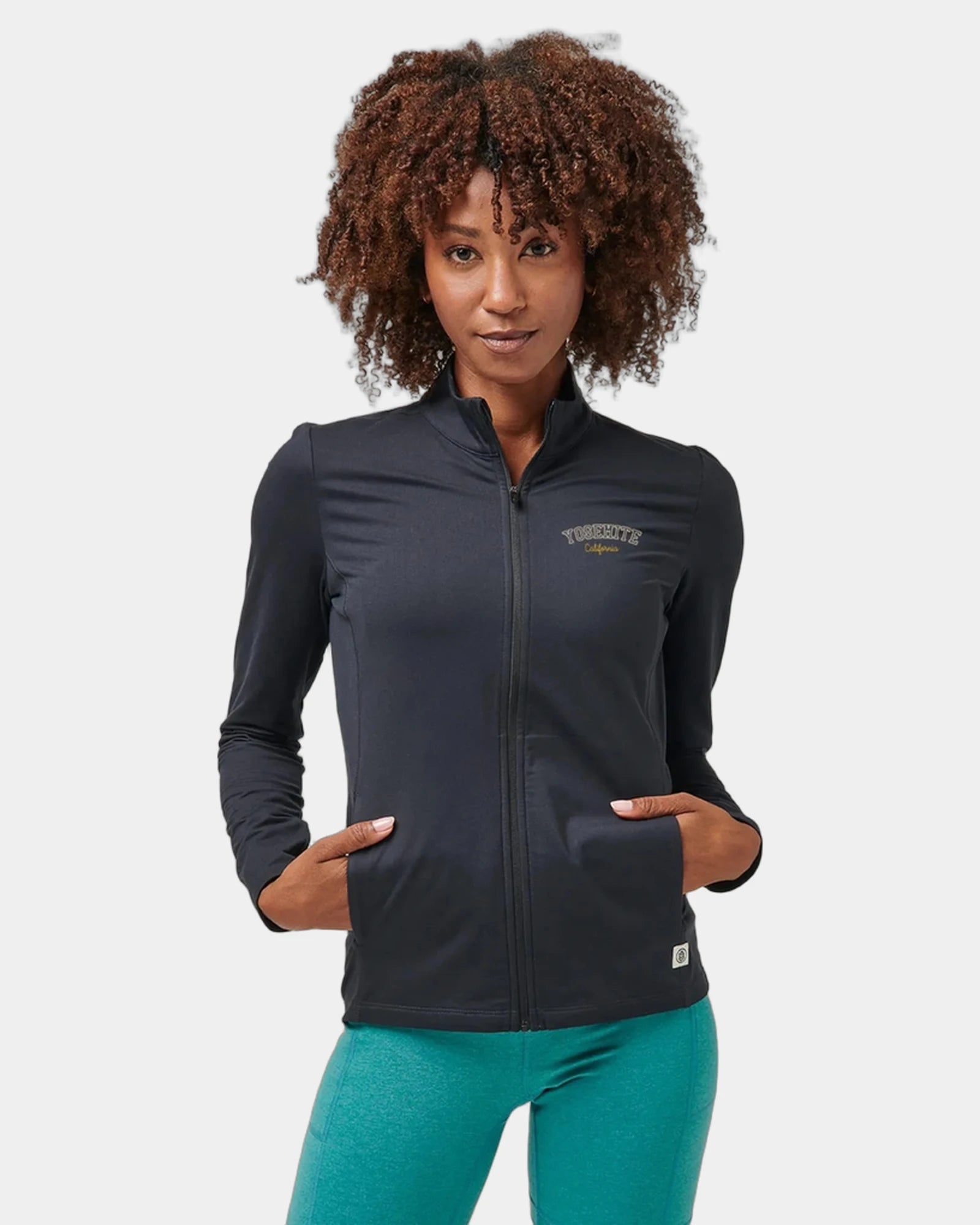 Custom moisture-wicking full-zip jacket for women - Gw Black (998)