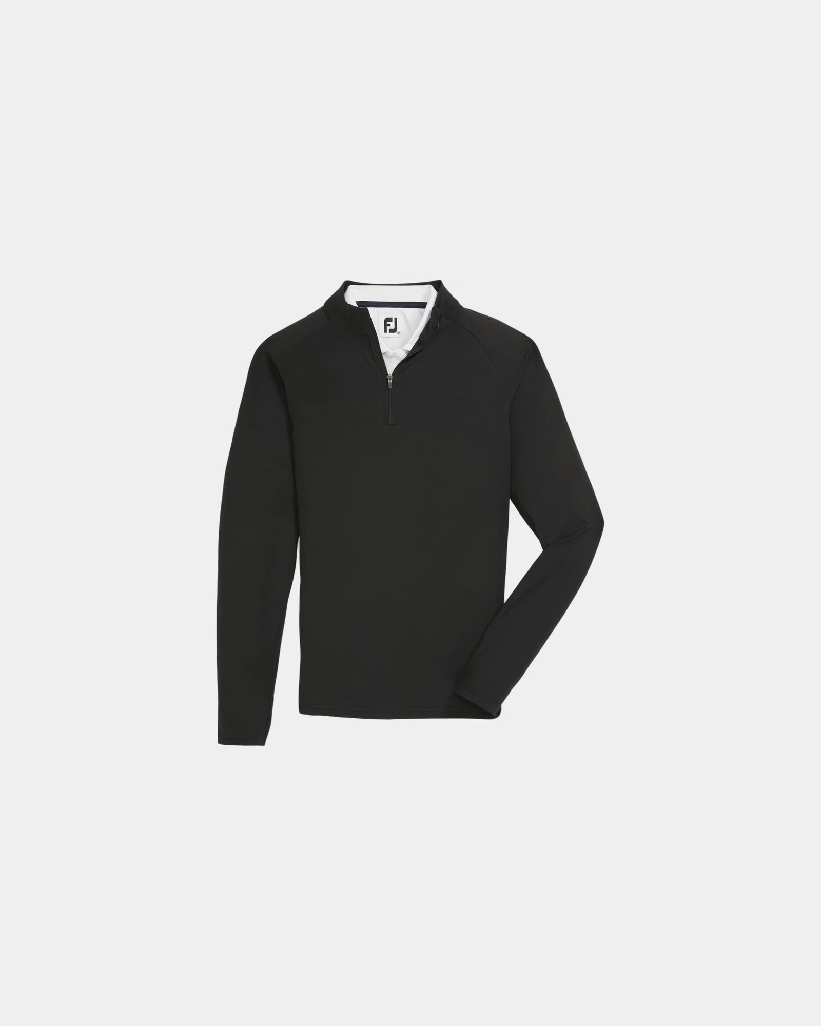 Custom four-way stretch women's quarter-zip pullover - Black (995)