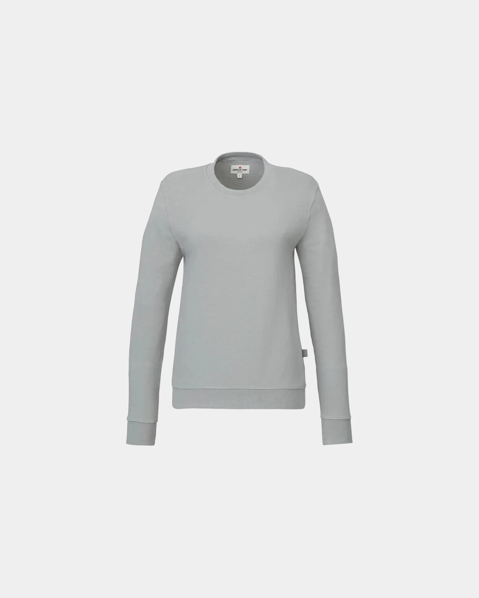 Custom cotton French terry crew sweatshirt women's - Titanium (950)