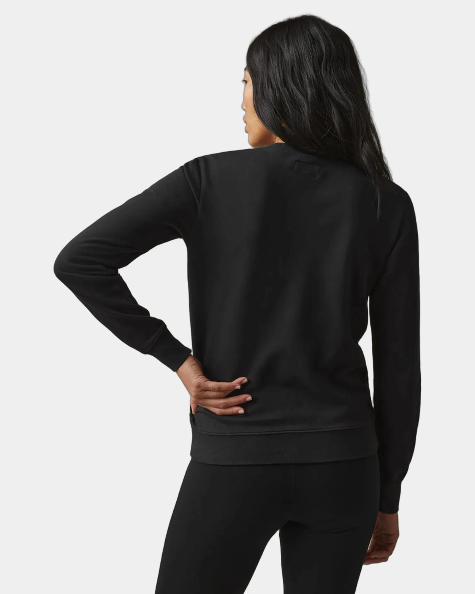 Custom cotton French terry crew sweatshirt women's - 2