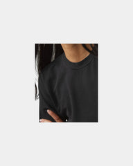 Custom cotton French terry crew sweatshirt women's - 12