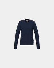 Custom cotton French terry crew sweatshirt women's - Polo Blue (570)
