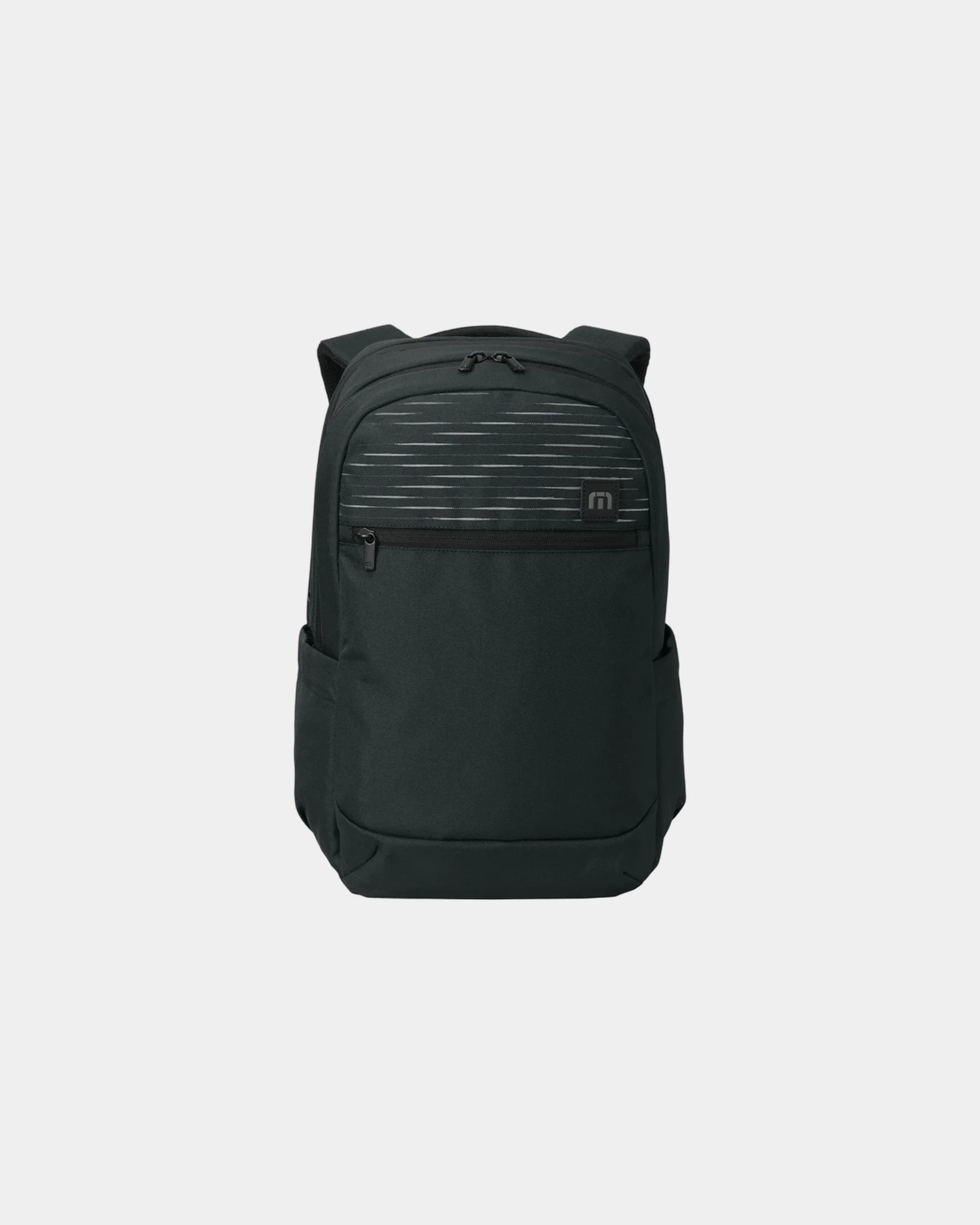 Custom 600D laptop backpack with padded compartment - Black