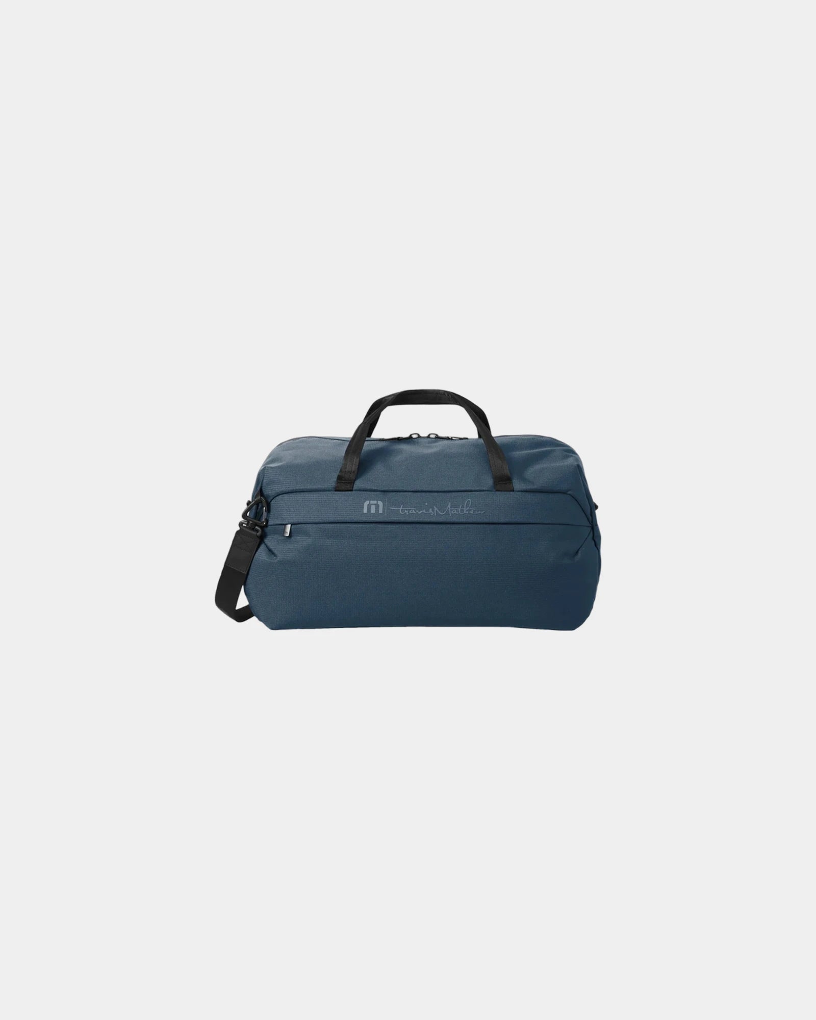 Custom water-repellent duffel bag with shoe pocket - Navy