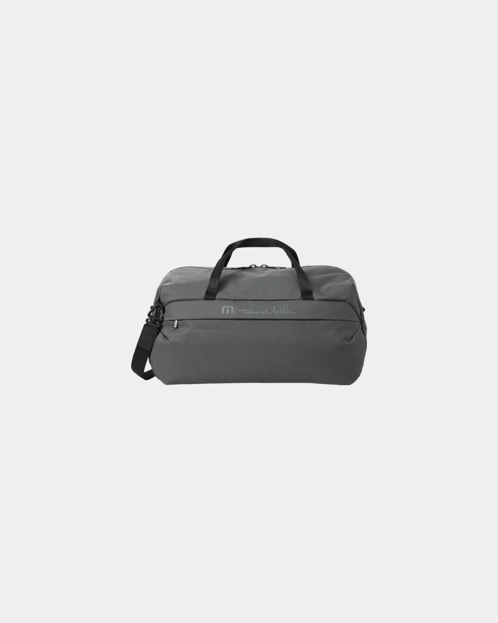 Custom water-repellent duffel bag with shoe pocket - Graphite