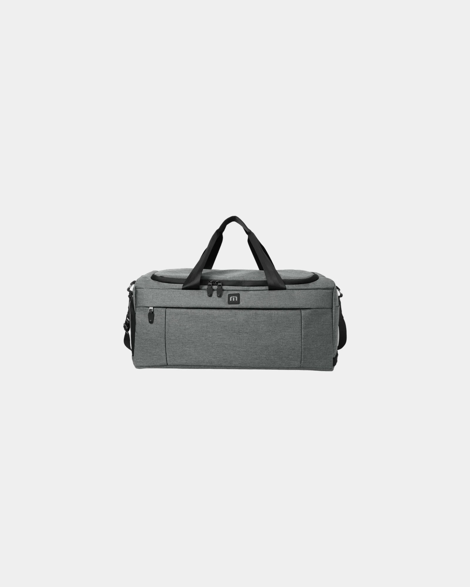 Custom 49L duffel bag with shoe compartment - Graphite Heather
