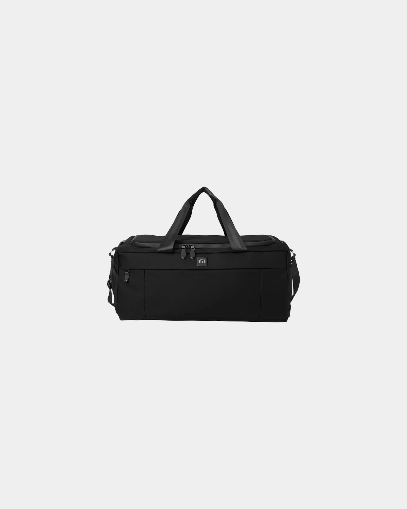 Custom 49L duffel bag with shoe compartment - Black