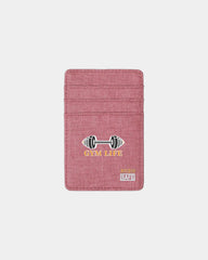 Custom RFID-blocking polyester wallet with 6 pockets - Red