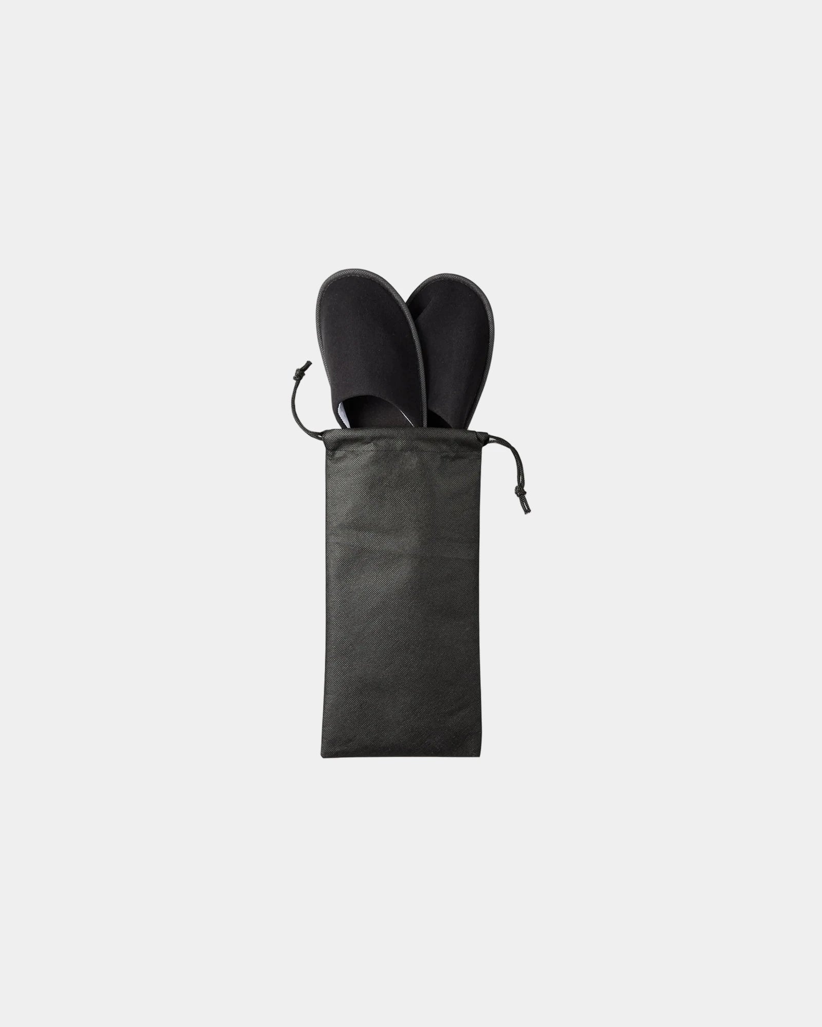 Custom travel slippers in polyester drawstring pouch - 2