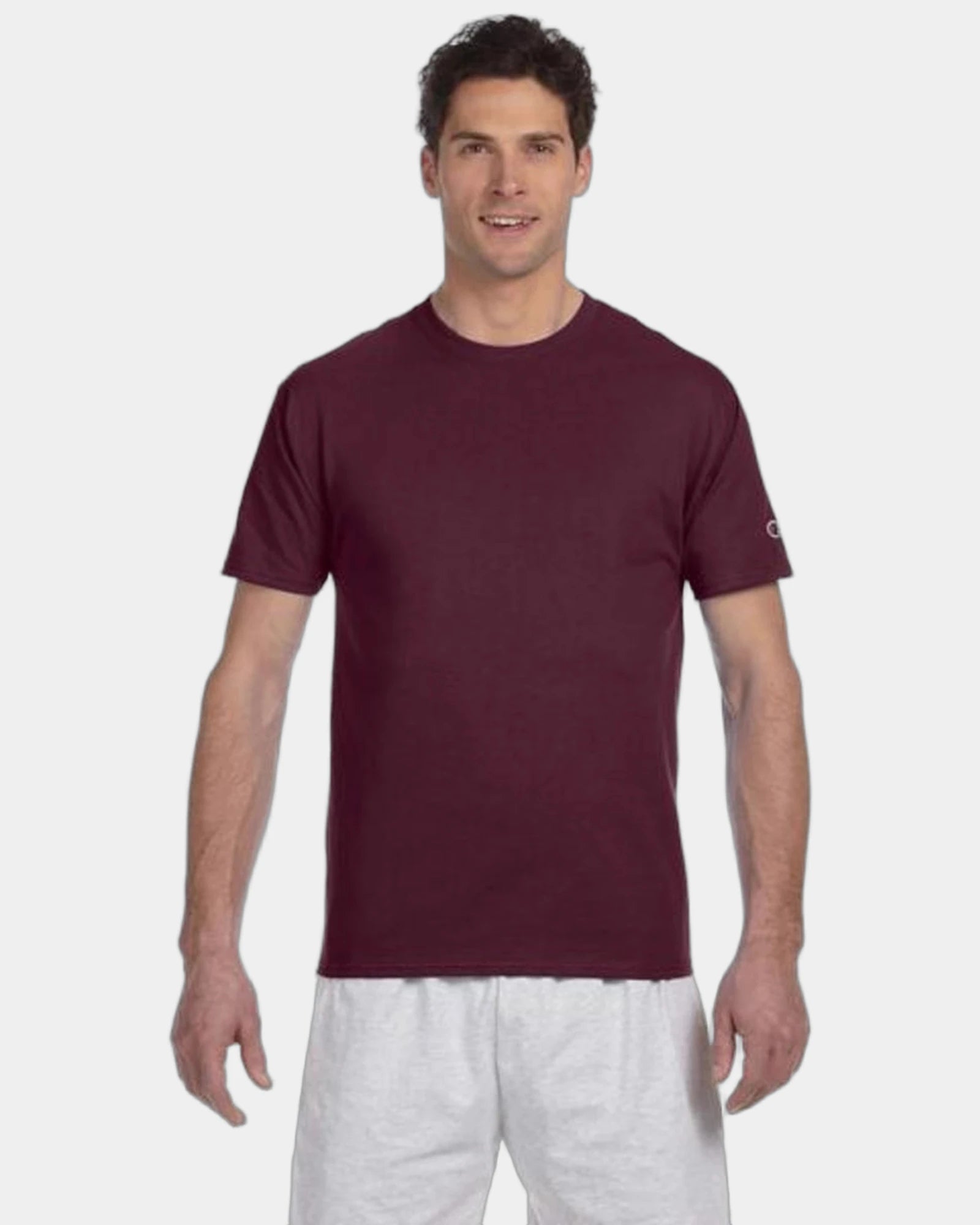 Custom 6.1 oz heavyweight cotton tagless T-shirt - Maroon