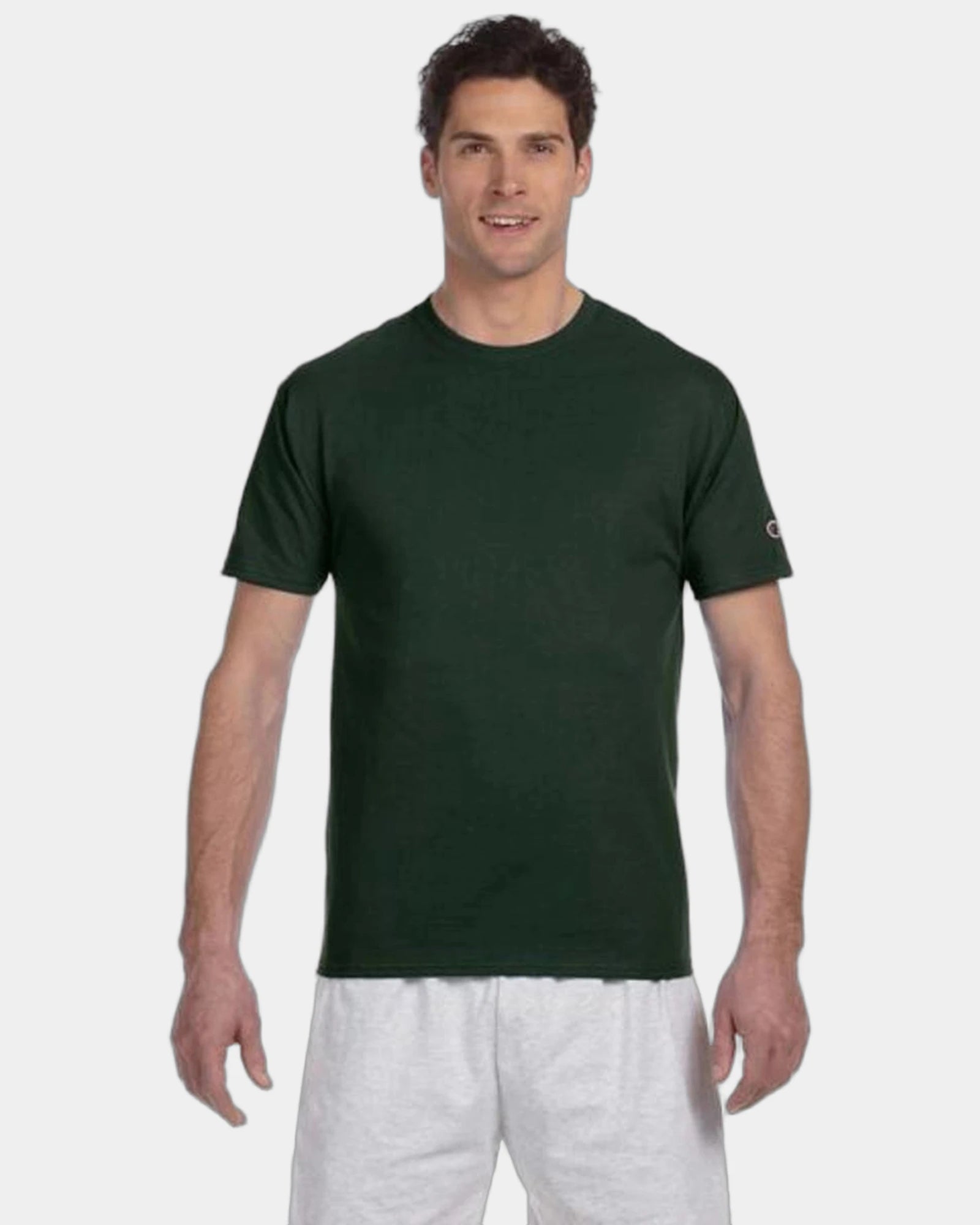 Custom 6.1 oz heavyweight cotton tagless T-shirt - Dark Green