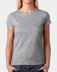 Custom cotton ladies' t-shirt with contoured silhouette - Sport Gray
