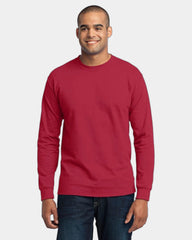 Custom long sleeve core blend tee 5.5 oz - Red