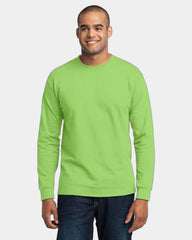 Custom long sleeve core blend tee 5.5 oz - Lime Green