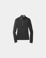 Custom Dri-FIT stretch Nike half-zip cover-up jacket - Black/ Dark Grey