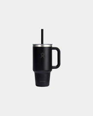 Custom insulated Hydro Flask 32 oz Travel Tumbler - Black