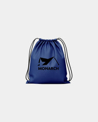 Custom nylon drawstring backpack 13.4" x 16.5" - Navy Blue