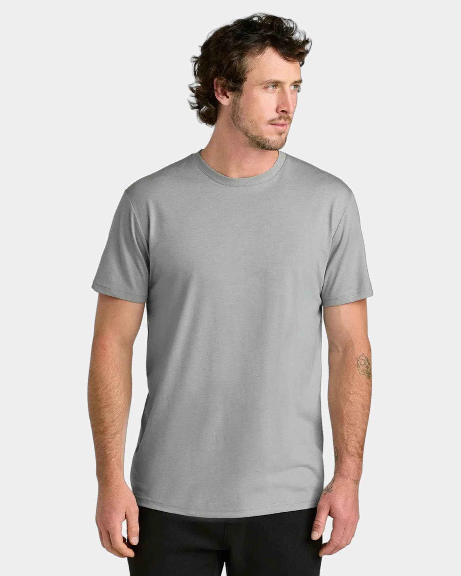 Custom recycled TreeBlend Tentree classic T-shirt - Hi Rise Grey Heather