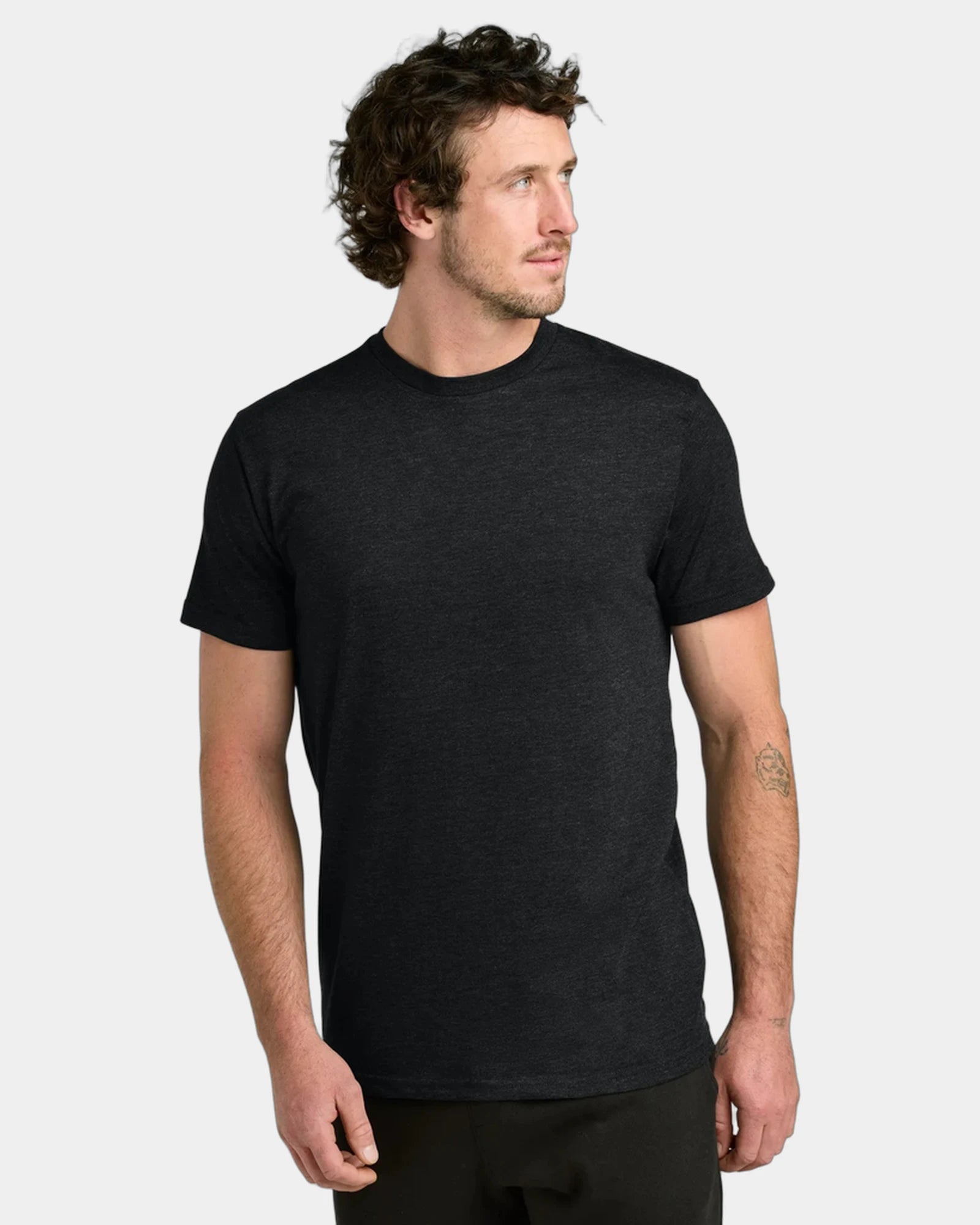 Custom recycled TreeBlend Tentree classic T-shirt - Meteorite Black Heather