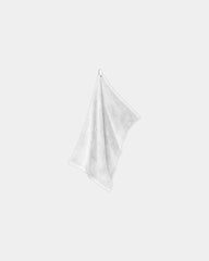 Custom microfiber golf towel Port Authority grommeted - White