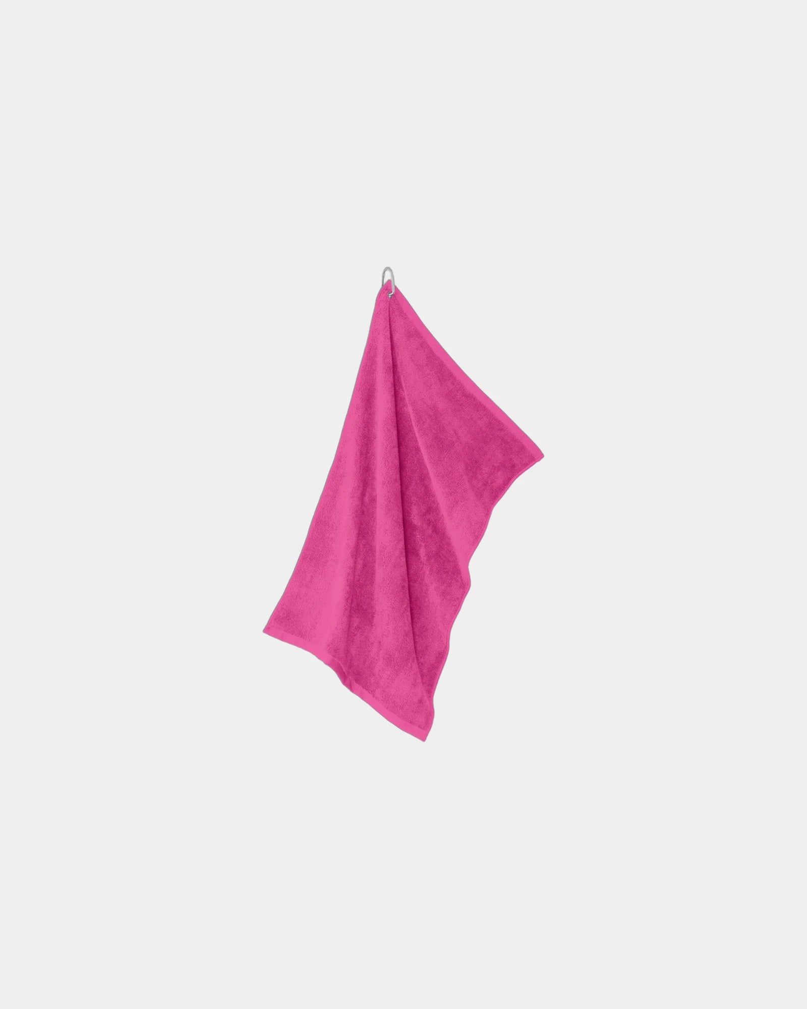 Custom microfiber golf towel Port Authority grommeted - Pop Raspberry