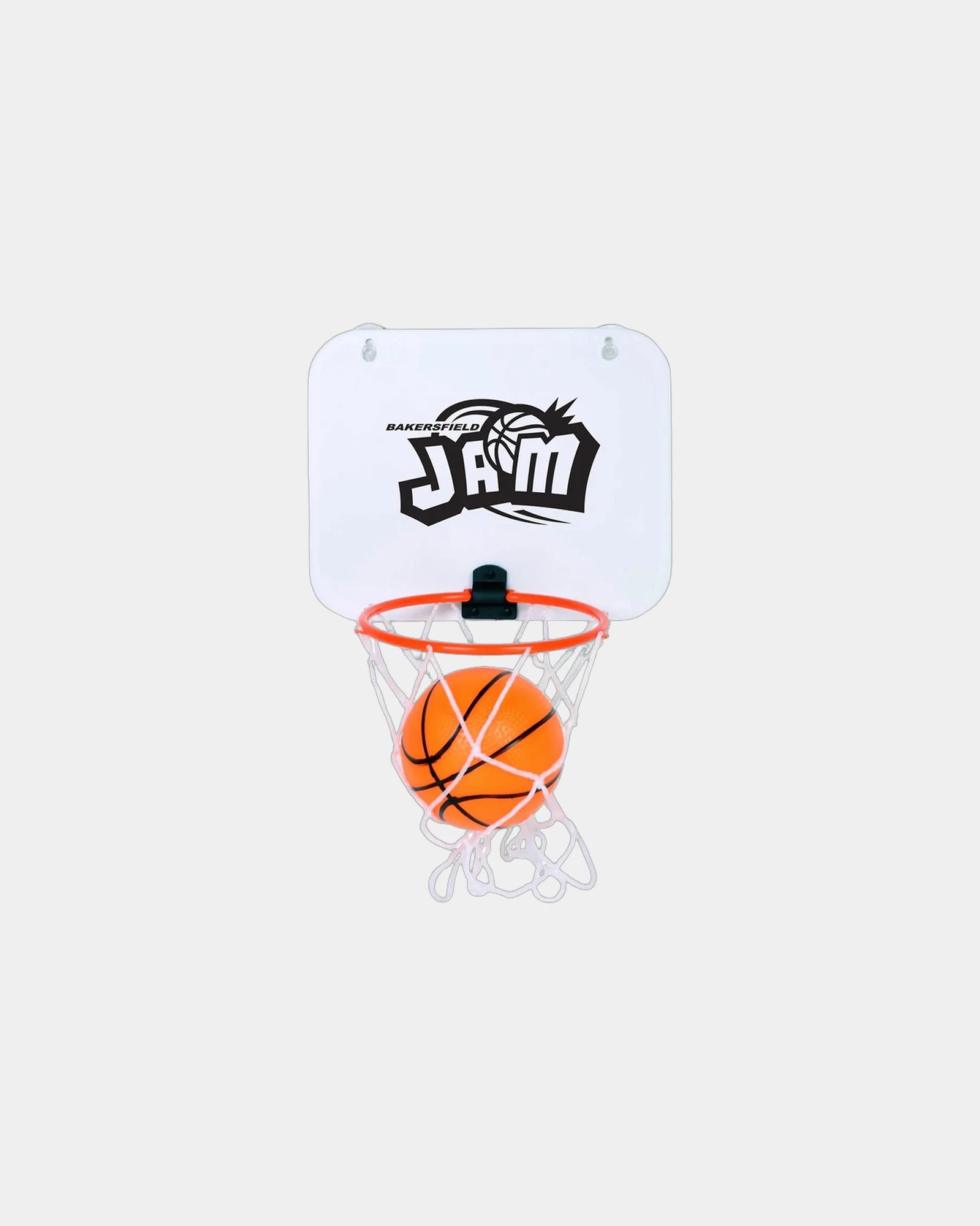 Custom plastic mini basketball set for office fun - White