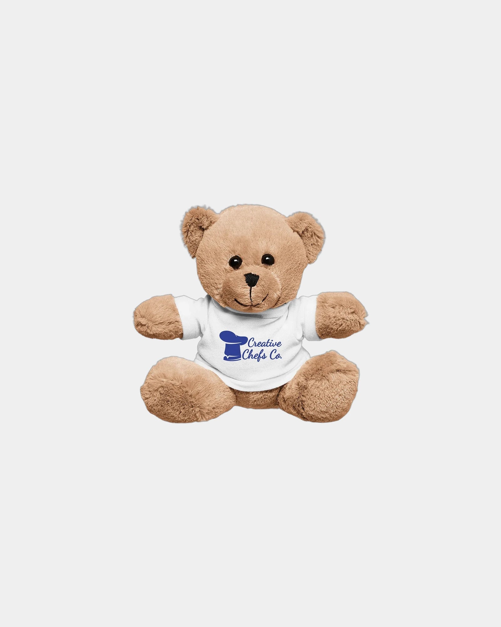 Custom plush bear with T-shirt 7" stuffed toy - White