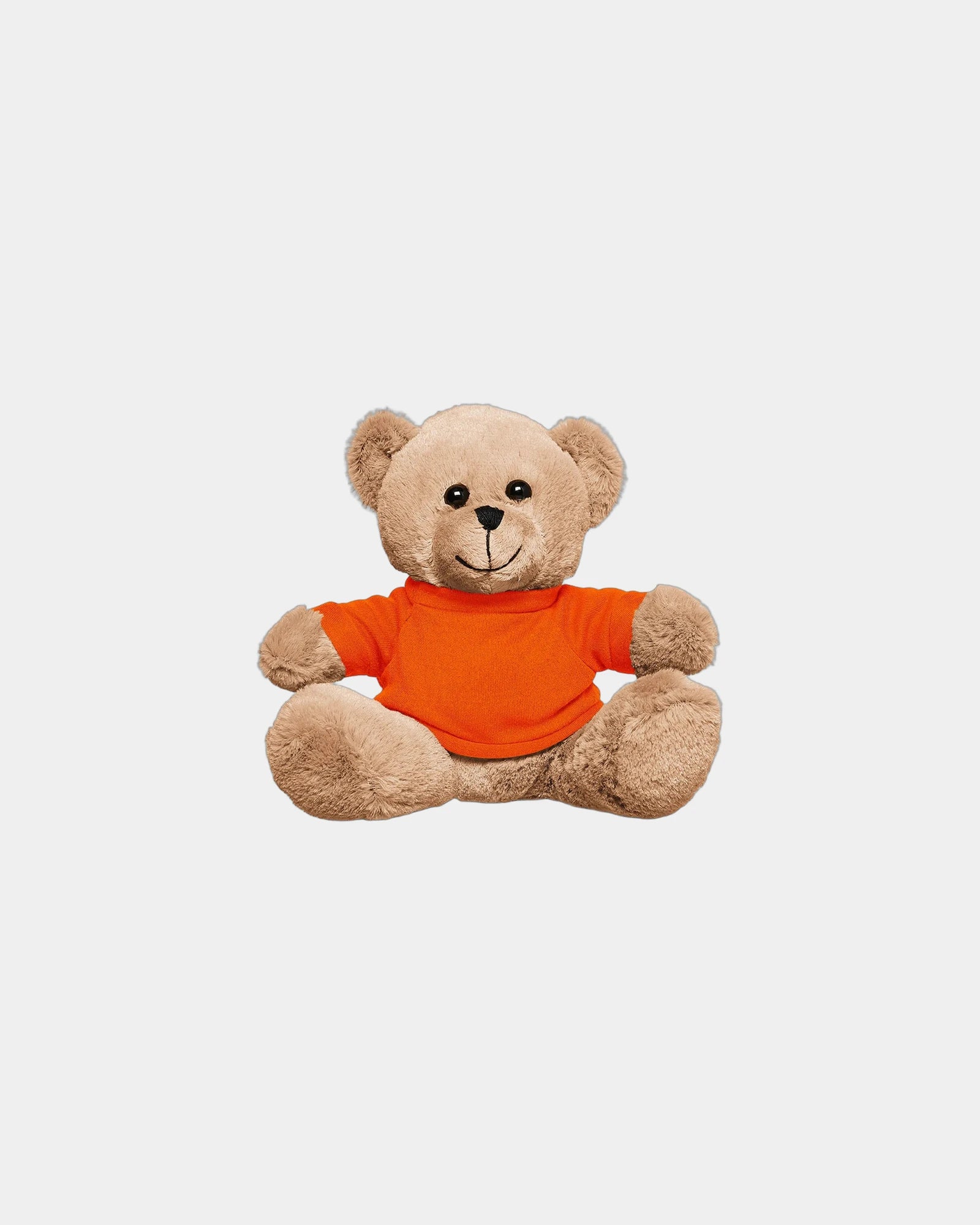 Custom plush bear with T-shirt 7" stuffed toy - Orange