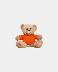 Custom plush bear with T-shirt 7" stuffed toy - Orange