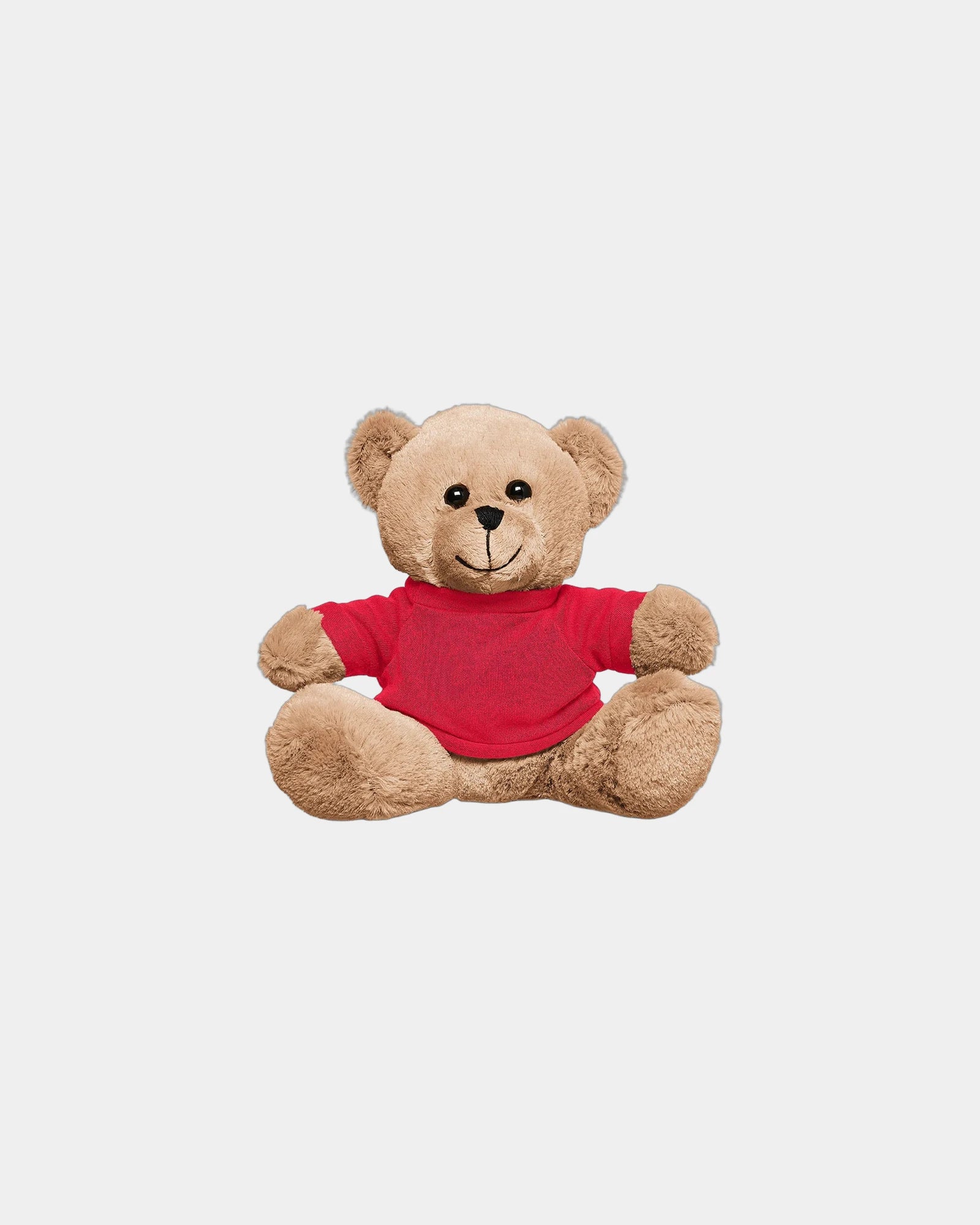Custom plush bear with T-shirt 7" stuffed toy - Red